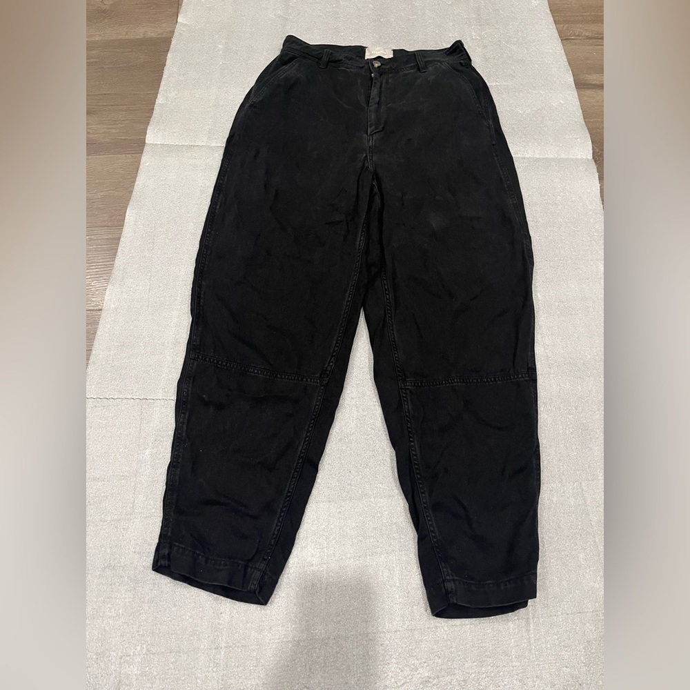 [US6]Everlane Black Utility Barrel Tencel Tapered Pants
